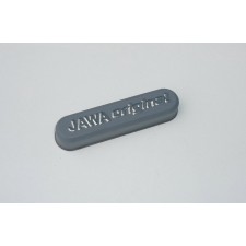 SAMOLEPKA NA RÁFEK - ŠEDO-CHROM - JAWA ORIGINAL - (60X15X10MM) - TYPOVĚ JAWA CL